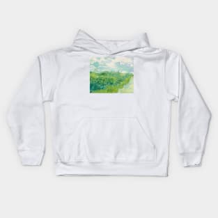 Vincent van Gogh Green Wheat Fields, Auvers 1890 Painting Kids Hoodie